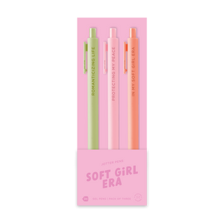 Talking Out of Turn Jotter Pens 3 Pack: Soft Girl Era