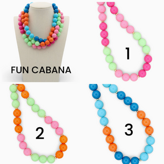 Fun Cabana Necklaces - 3 Colors