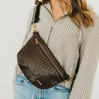 Westlyn Woven Bum Bag - TOP SELLER: Brown