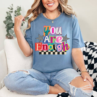 Retro You Are Enough DTF Heat Transfer: Adult