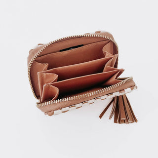 Wynona Woven Wallet: Brown