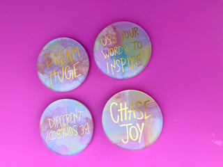 Pastel Acrylic Coaster Sets